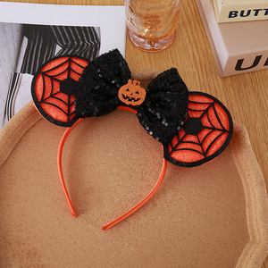 Nouveaux serre-têtes pour fête d'Halloween 2026 : Accessoires de costume et de photographie à thème Halloween pour enfants – Serre-têtes avec nœuds - Product Image 4