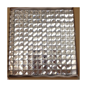Mosaïque <span class=keywords><strong>de</strong></span> carreaux en verre miroir <span class=keywords><strong>de</strong></span> cristal à treize facettes <span class=keywords><strong>de</strong></span> luxe pour <span class=keywords><strong>salle</strong></span> <span class=keywords><strong>de</strong></span> <span class=keywords><strong>bain</strong></span> et cuisine, crédence murale, mosaïque adhésive en miroir - Product Image 1
