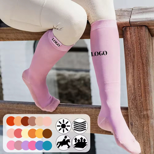Wholesale Custom Logo Equestrian <b>Socks</b> – Sports Men Designer Horse Riding <b>Socks</b> Customized Cotton Knee High OEM <b>Socks</b> - Product Image 2