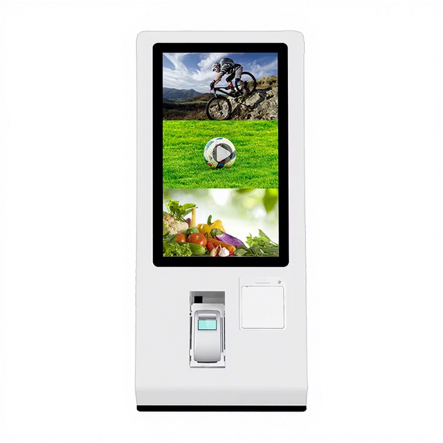 24-Inch Smart Hotel Check-In Kiosk Touch Screen Self-Service Order Key Card Dispensing Airport NFC RFID Key Card Dispenser
