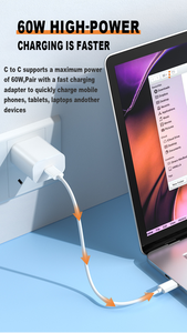 Hộp lưu trữ cáp dữ liệu sạc nhanh 60W Bộ chuyển đổi Cáp dữ liệu đa năng tất cả trong một phù hợp cho gia đình/văn phòng/du lịch - Product Image 6