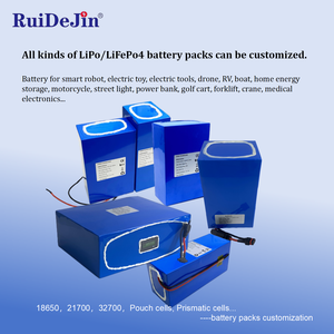 ก้อนแบตเตอรี่ลิเธียมไอออนประสิทธิภาพสูง32700 26650 LiFePO4 6.4V 9.6V 12.8V 16V 19.2V 22.4V 25.6V 38.4V สำหรับหุ่นยนต์อิเล็กทรอนิกส์