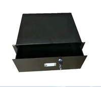 Flight case Cabinet Case 19 pouces Rack Mount DJ Verrouillage tiroir profond verrouillable avec clé 1U, 2U, 3U, 4U