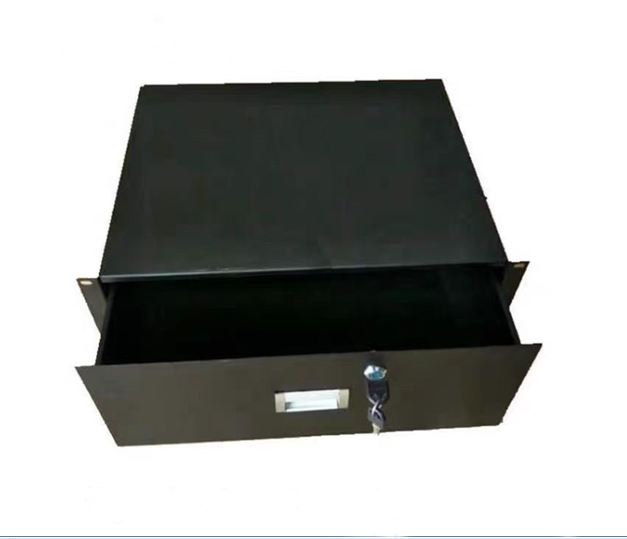 Flight case Cabinet Case 19 Inch Rack Mount DJ Locking Lockable Deep Drawer with Key 1U, 2U, 3U, 4U