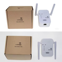 Répéteur Wifi 1200Mbps longue portée 2 antennes WPS 2.4G 5.8G amplificateur de signal Wifi double bande amplificateur sans fil amplificateur Wifi