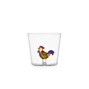 Bicchiere Animal Farm Tumbler Rooster in vetro da 12 oz per uso domestico - Product Image 1