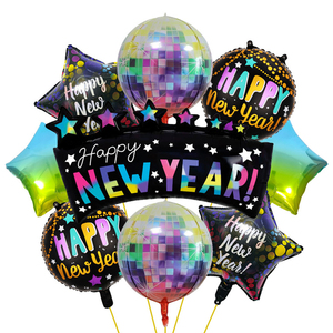 Globo con Forma <span class=keywords><strong>de</strong></span> Sombrero <span class=keywords><strong>de</strong></span> Fiesta con Temática <span class=keywords><strong>de</strong></span> Discoteca y Estrellas <span class=keywords><strong>de</strong></span> Champán, Set <span class=keywords><strong>de</strong></span> Globos <span class=keywords><strong>de</strong></span> Papel <span class=keywords><strong>de</strong></span> Aluminio para Nochevieja - Product Image 6