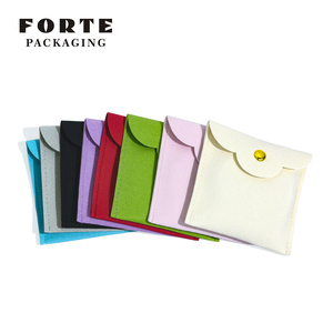 FORTE Best Selling Jewelry Packaging Pouches Jewelry Pouch with logo Ladies <b>Ring</b> <b>Watch</b> Gift Pouch - Product Image 1
