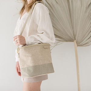 Eco friendly 100% juta termica cooler tote lunch bag poche insulated congelamento raffreddamento lino juta cooler bags - Product Image 5