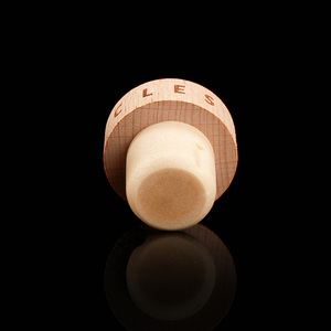 Oem khắc laser logo 19.5*30 mét Kích thước tùy chỉnh gỗ t-shape tổng hợp nút chai Stopper cho tinh thần Whisky Tequila rum chai thủy tinh - Product Image 3