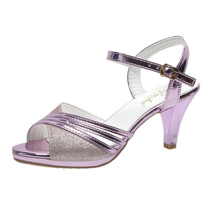 Nuevos Zapatos de Tacón Alto con Pedrería de Lujo para Bodas y Fiestas, Sandalias de Vestir con Punta Abierta para Mujer, de Cuero PU con Tiras - Product Image 6