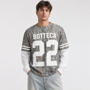 เสื้อยืดแขนยาวสองชั้นสำหรับผู้ชายสีรุ้งสเปรย์ - Product Image 6