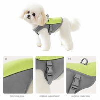 Harnais pour chien en maille souple avec laisse, ensemble anti-traction réglable pour chiens de petite et moyenne taille, chiots