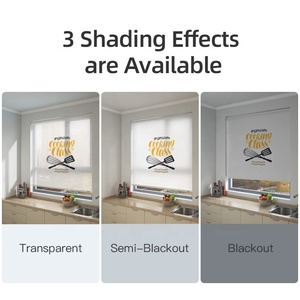 Stores occultantes adhésives pour <span class=keywords><strong>fenêtre</strong></span>, stores imprimés en 3D, stores enrouleurs personnalisés pour cuisine, impression UV, sans vis - Product Image 4
