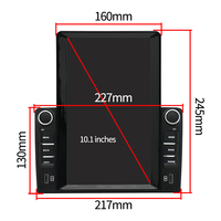 Radio Estéreo Universal Vertical de 2 Din para Coche con Pantalla Táctil de 10 Pulgadas y Reproductor GPS Android