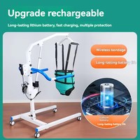 Máquina Multifuncional de Transferencia para Pacientes Mayores, Ortesis, Capacidad de 150 kg, Control Remoto, Batería de Litio, Plegable