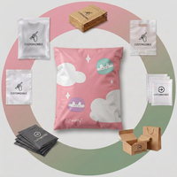 Prix d'usine, enveloppes en polyéthylène personnalisées avec logo imprimé, sacs d'expédition en plastique, enveloppes de livraison pour l'emballage des vêtements