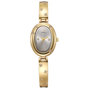 Montre Femme à Quartz, Boîtier en Alliage, Bracelet Ovale, Petit Cadran Entièrement Sertie de Strass, Montre Étudiante, Vente en Gros Europe Afrique - Product Image 1