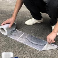 Matériau de réparation de fuite étanche ruban butyle autocollant imperméable fente de toit patch de couture à membrane auto-adhésive solide