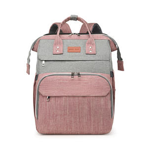 Commercio all'ingrosso di grande capacità doppia spalla per la borsa di mamma nuovo stile di allattamento al seno borsa transfrontaliera per la madre e il bambino <span class=keywords><strong>letto</strong></span> borsa - Product Image 6