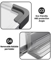 Fabricants de tableaux blancs Tableau blanc magnétique en gros Cadre en aluminium Tableau blanc blanc mural