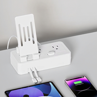 Strip daya Usb kabel ekstensi 2 soket, Strip daya Usb Multi Plug Outlet