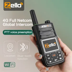 KSUN-Walkie-talkie Android 4G 3G GSM, GPS, WiFi, red Poc, radio bidireccional móvil de largo alcance, 200km, 5000km, par Zello, Walkie Talkie