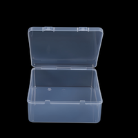 Mini boîte de rangement transparente rectangulaire en plastique, conteneurs PP de haute qualité en gros, boîte de rangement rectangulaire en vrac