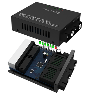 Transceptor de Fibra Óptica Megabit 10/100M, 2 SC, 4 RJ45, Convertidor de Medios Ethernet, Transceptor Óptico SMF Simplex SC - Product Image 4