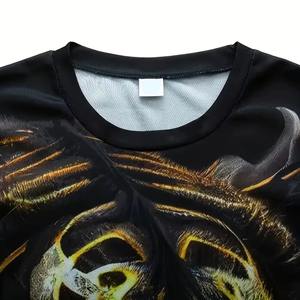 Conjuntos de camisetas para hombre Estilo de tendencia Impresión de sublimación personalizada Conjunto corto de verano negro Algodón transpirable High Street Conjunto ligero - Product Image 6