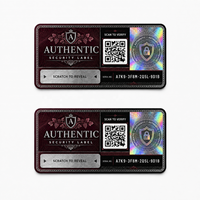Etiqueta de Seguridad Personalizada Premium con Código QR y Holograma, con Autenticación por Rasca y Raya para Embalaje de Vino y Cosméticos