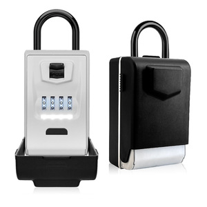 Yuefeng Key <b>Box</b> 4-digit Combination Wall Mounted Waterproof Zinc Alloy With Led Light Strip For <b>Mail</b> And Key Storage - Product Image 1
