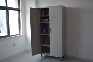 Armoire de classement en acier à 2 portes au design moderne pour bureau à domicile et école – Casier de rangement sécurisé à prix abordable pour dossiers usagés - Product Image 2