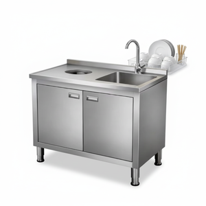 L'évier commercial autonome le plus récent de 2026 est fabriqué en acier inoxydable et est livré <span class=keywords><strong>avec</strong></span> une console de commande. - Product Image 1