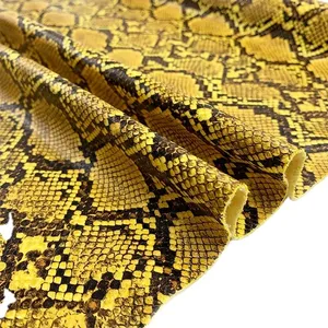 0.5mm Faux foiled da rắn mô hình vải PU da cho túi xách và giày - Product Image 2