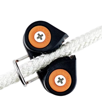 Shengyu Étrier à came à roulement à billes Matic 86*39MM pour bateau marin, en plastique, pour entrée rapide de corde et de câble, avec guide-câble