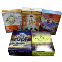 Jeu de cartes de tarot spirituel personnalisé avec impression sur mesure, en PVC et emballage écologique, guide inclus