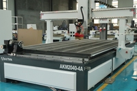Fresadora CNC de Alta Resistencia 1325 de 4 Ejes 2000*4000mm con Eje Rotatorio Horizontal para Tallado, Fresado y Grabado de Madera, Metal y Piedra