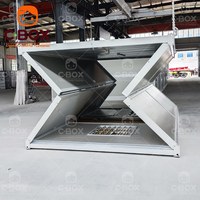 Cbox prêt à l'emploi Installation de 15 minutes 20 pieds Chambre temporaire préfabriquée Maison de conteneur pliante