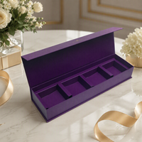 Boîte cadeau magnétique rigide grise de style livre pour crème pour le visage, cosmétique haut de gamme, biodégradable, avec laminage mat et logo personnalisé