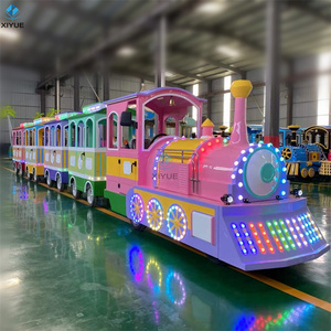 รถไฟรางเลื่อนแบบไร้รางสำหรับเด็กและผู้ใหญ่  ลดราคาพิเศษ  รับสั่งทำตามความต้องการ ได้รับการรับรองมาตรฐาน CE เหมาะสำหรับสนามเด็กเล่น สวนสนุก และห้างสรรพสินค้า - Product Image 1
