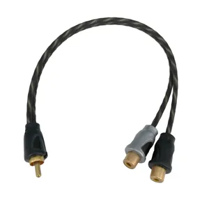 RCA电缆音频适配器男女镀金连接器