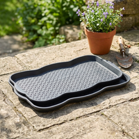 Plateau multi-usages en plastique PP Viair pour chaussures et bottes, pour cuisine, salle de bain, salon - Facile à nettoyer