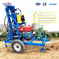 Machine de forage de puits d'eau portable tout-en-un compacte de 100 m pour usage domestique