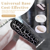 TRIONE 15ml Gel Polish Effet Craquelé Semi-Permanent Séchage à l'Air Colle Craquelée Base Blanche pour Nail Art OEM Marque Privée