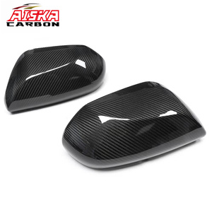 Coques de rétroviseurs latéraux en fibre de carbone véritable AISKA, à coller, pour Toyota Camry CHR Avalon <span class=keywords><strong>2018</strong></span>+ - Product Image 2