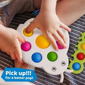Jouets sensoriels en silicone pour bébés et tout-petits, <span class=keywords><strong>10</strong></span>+ <span class=keywords><strong>mois</strong></span>, Montessori, bulles à pousser, motricité fine - Product Image 2