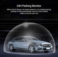 Caméras DVR de voiture 4K+1080P*3 avec écran 3 pouces, WIFI, GPS, 4 objectifs, capteur G, enregistreur vidéo, moniteur de stationnement, boîte noire, application/APK