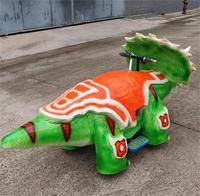 Robot marcheur en métal à pièces Cartoon Animatronic Dinosaur Ride pour enfants-Utilisation intérieure/extérieure dans les centres commerciaux et les aéroports