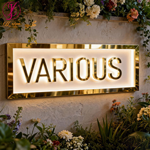Lettres lumineuses LED élégantes pour bar, logo personnalisé, signalétique en métal acrylique 3D, enseigne lumineuse extérieure pour bars et clubs - Product Image 2